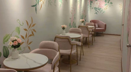 Elegant seating area with floral decor at Bondahaven Medicare Ampang, Ampang, Selangor, MY.