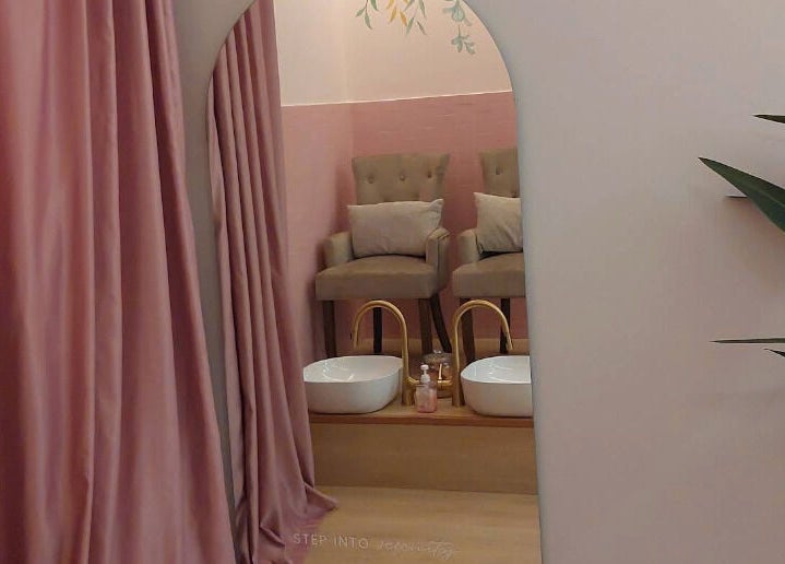 Elegant pedicure area with plush chairs at Bondahaven Medicare Ampang, located in Ampang, Selangor, MY.