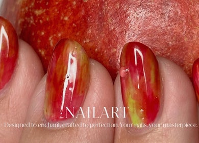Vibrant nail art at SoiRee Citraland, East Java, East Java, ID showcasing bold colors and intricate design.