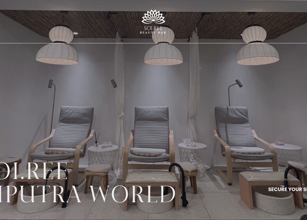 Elegant pedicure chairs at SoiRee Ciputra World, Jawa Timur, Jawa Timur, ID, exude tranquil luxury.