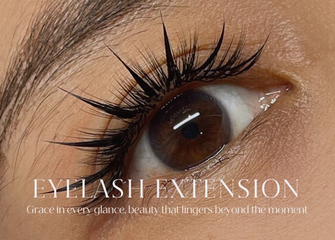 Close-up of elegant eyelash extensions at SoiRee Ciputra World, Jawa Timur, Jawa Timur, ID.