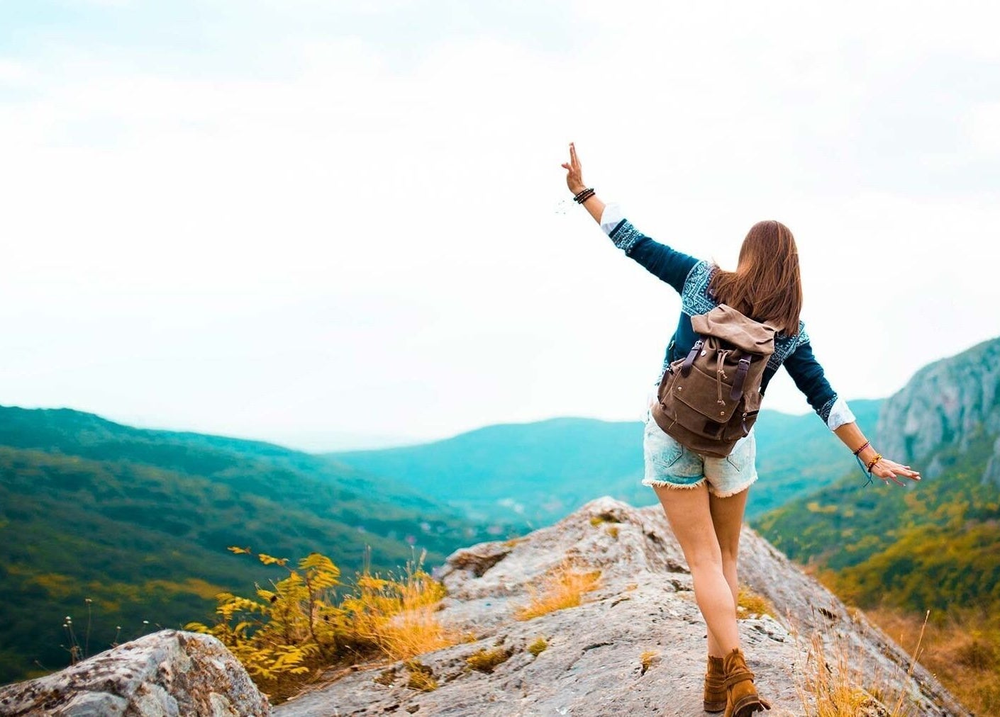 Woman enjoying nature near Harmony Massage Bothell in Bothell, Washington, US.