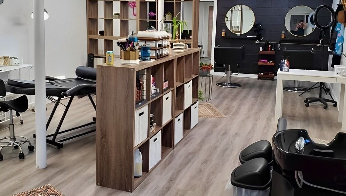 Modern setup at Mav & Harp Co Salon in Selinsgrove, Pennsylvania, US showcasing stylish and organized space.