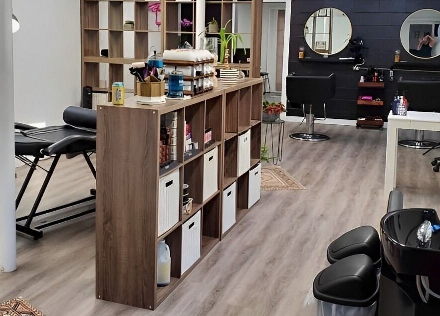 Modern setup at Mav & Harp Co Salon in Selinsgrove, Pennsylvania, US showcasing stylish and organized space.