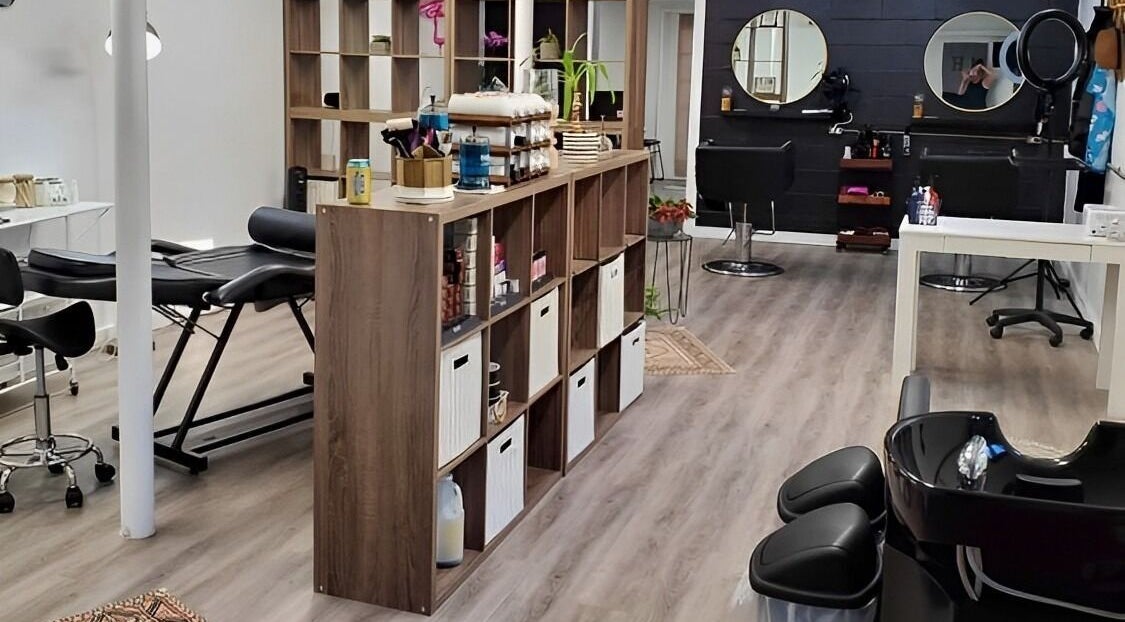 Modern setup at Mav & Harp Co Salon in Selinsgrove, Pennsylvania, US showcasing stylish and organized space.