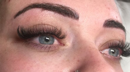 Close-up of eyelash extensions at Zoe’s Lash Studio, St Albans Park, Victoria, AU.