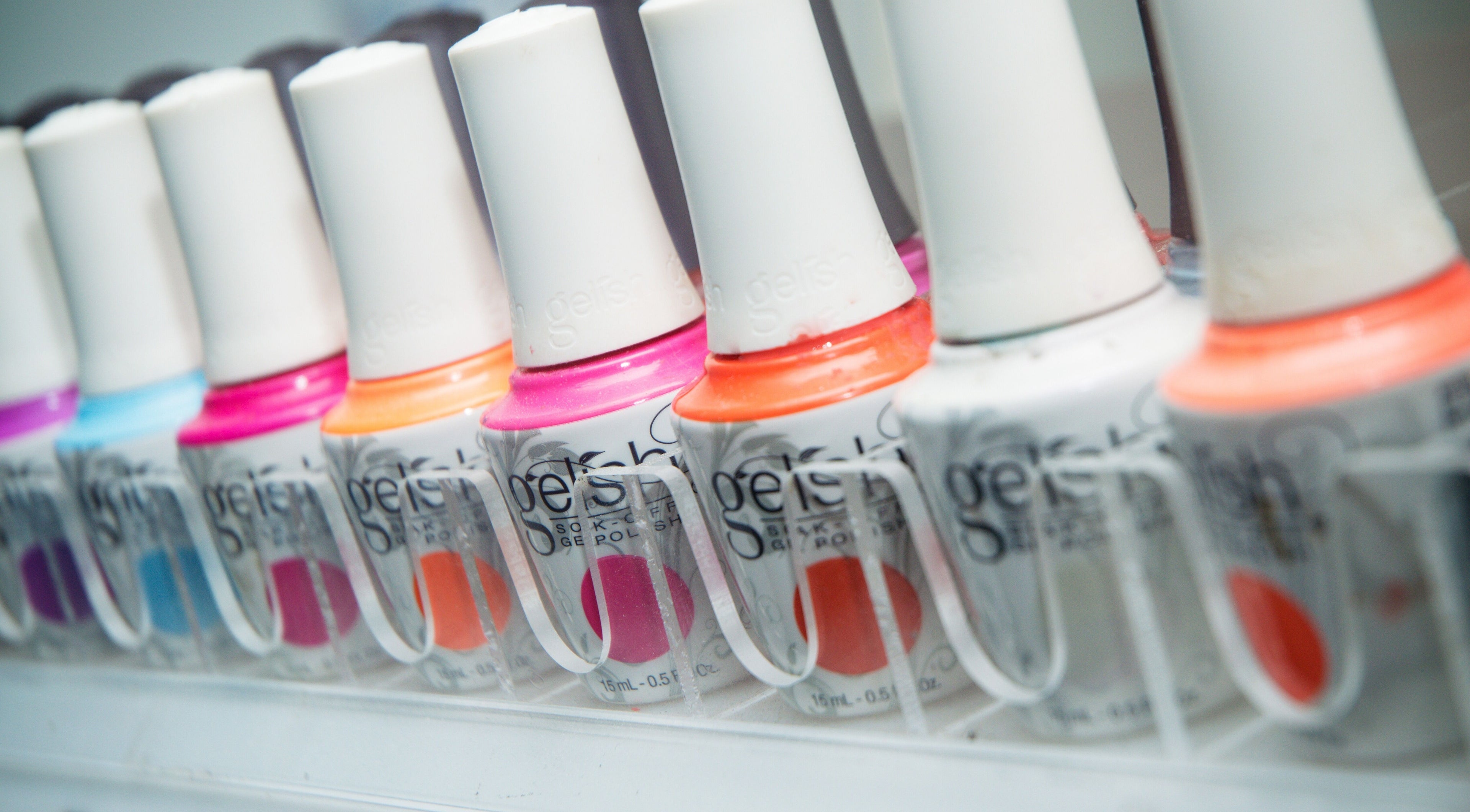 Vibrant nail polishes at Sole (Beauty for the Soul) in Arouca, Tunapuna/Piarco Regional Corporation, TT.