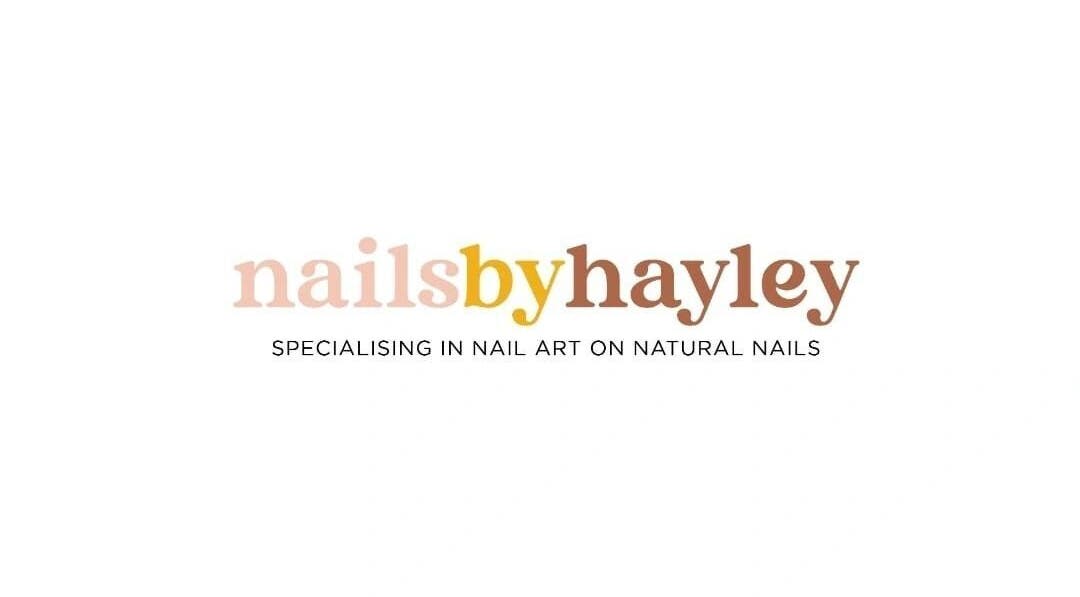 Nails by Hayley logo showcasing nail art specialty in Nairn, Scotland, GB.