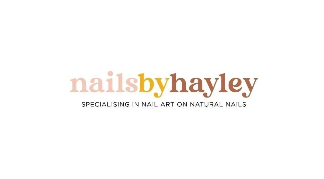 Nails by Hayley logo showcasing nail art specialty in Nairn, Scotland, GB.