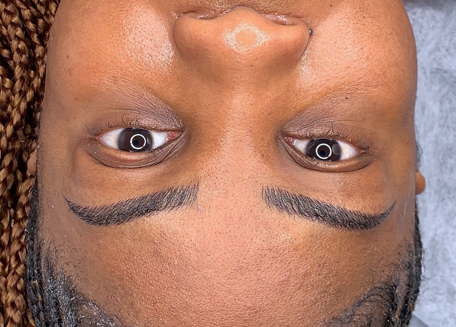 Expertly shaped eyebrows at Flawless Face by Jane, Lagos, Lagos, NG. A showcase of detailed beauty work.