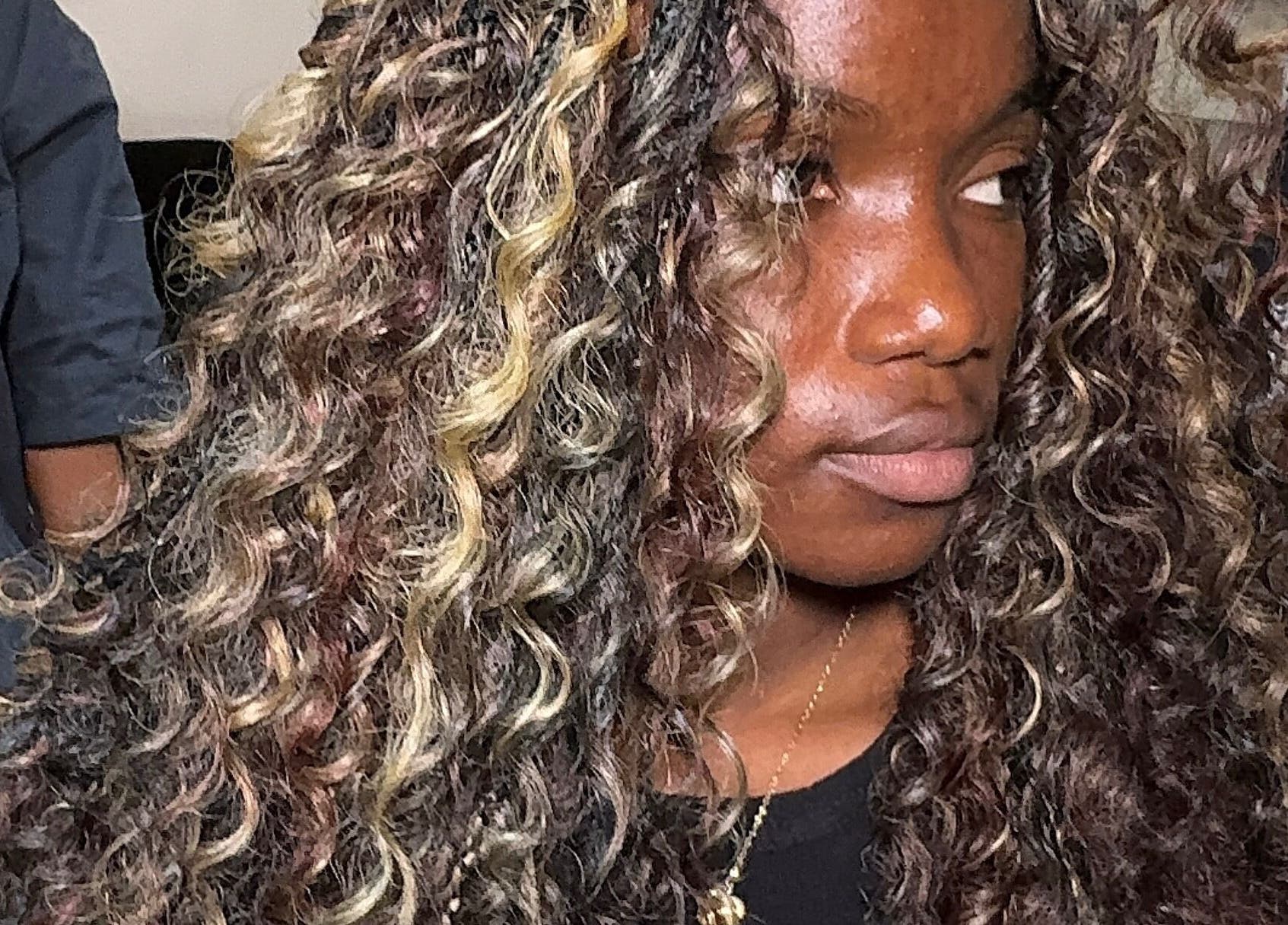 Elegant curly hairstyle at Flawless Face by Jane in Lagos, Lagos, NG.