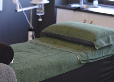 Luxurious treatment bed at Uptown Beauty, Hillcrest, Kwazulu-natal, ZA for ultimate relaxation.