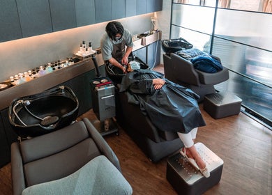 Relaxing hair wash at Ha Lu Hair Design, Singapore, Singapore, SG with stylish modern design.