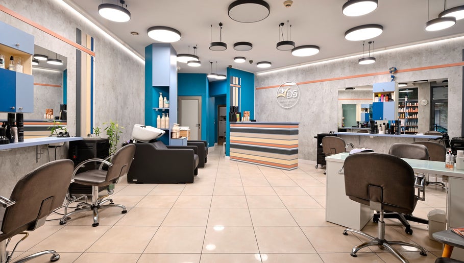 Modern interior of Varna Beauty Studio, Варна, Варна, BG, showcasing hair styling stations.