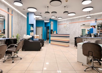 Modern interior of Varna Beauty Studio, Варна, Варна, BG, showcasing hair styling stations.