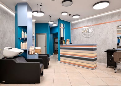 Modern interior of Varna Beauty Studio in Варна, Варна, BG featuring stylish reception and salon chairs.