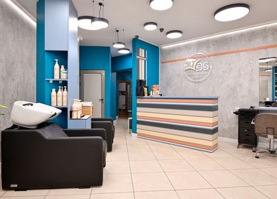 Interior of Varna Beauty Studio featuring modern decor and hair washing station in Варна, Варна, BG.