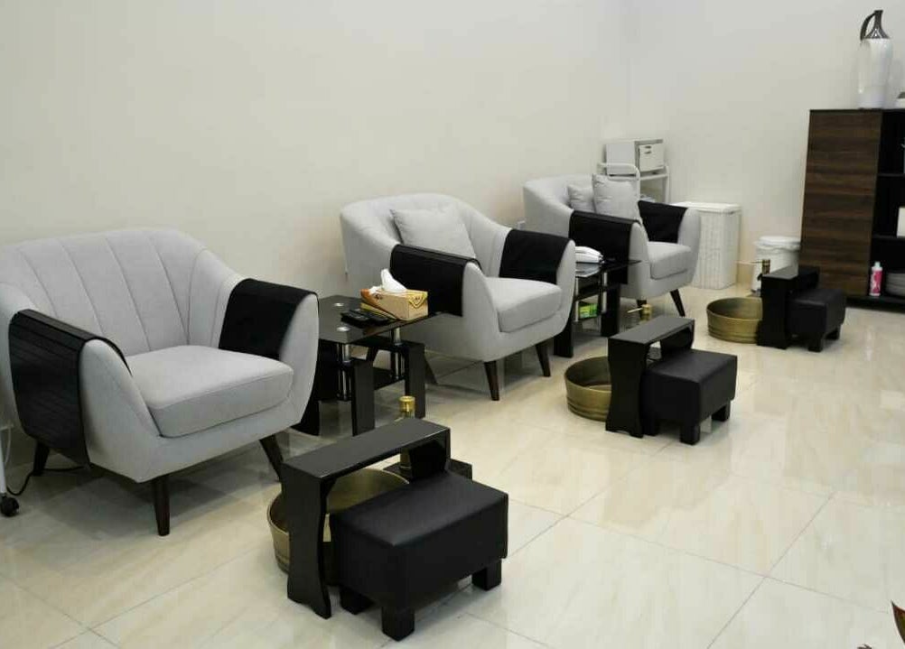 Relaxing pedicure chairs at Super Star Gents Salon Al Jerf 2, Ajman, Ajman, AE, offering top-notch wellness.