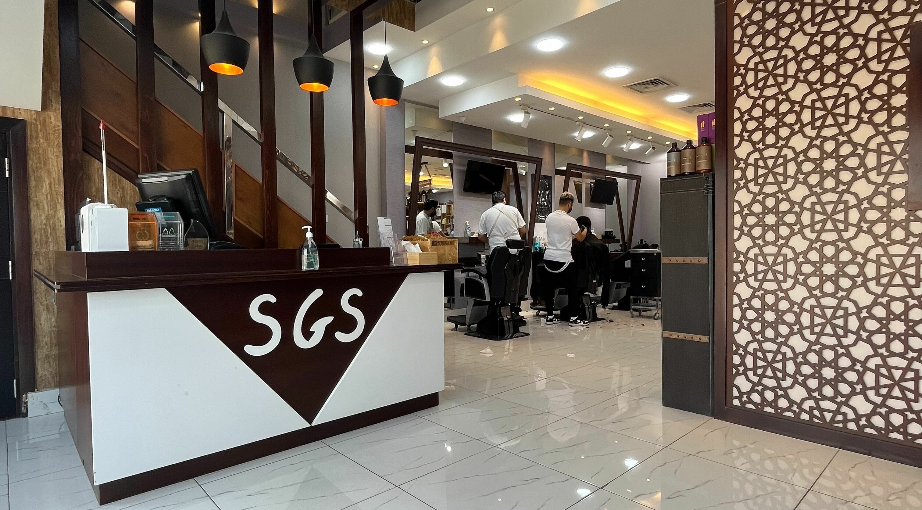 Super Star Gents Salon Al Jerf 2 in Ajman, AE featuring sleek design and professional styling service.