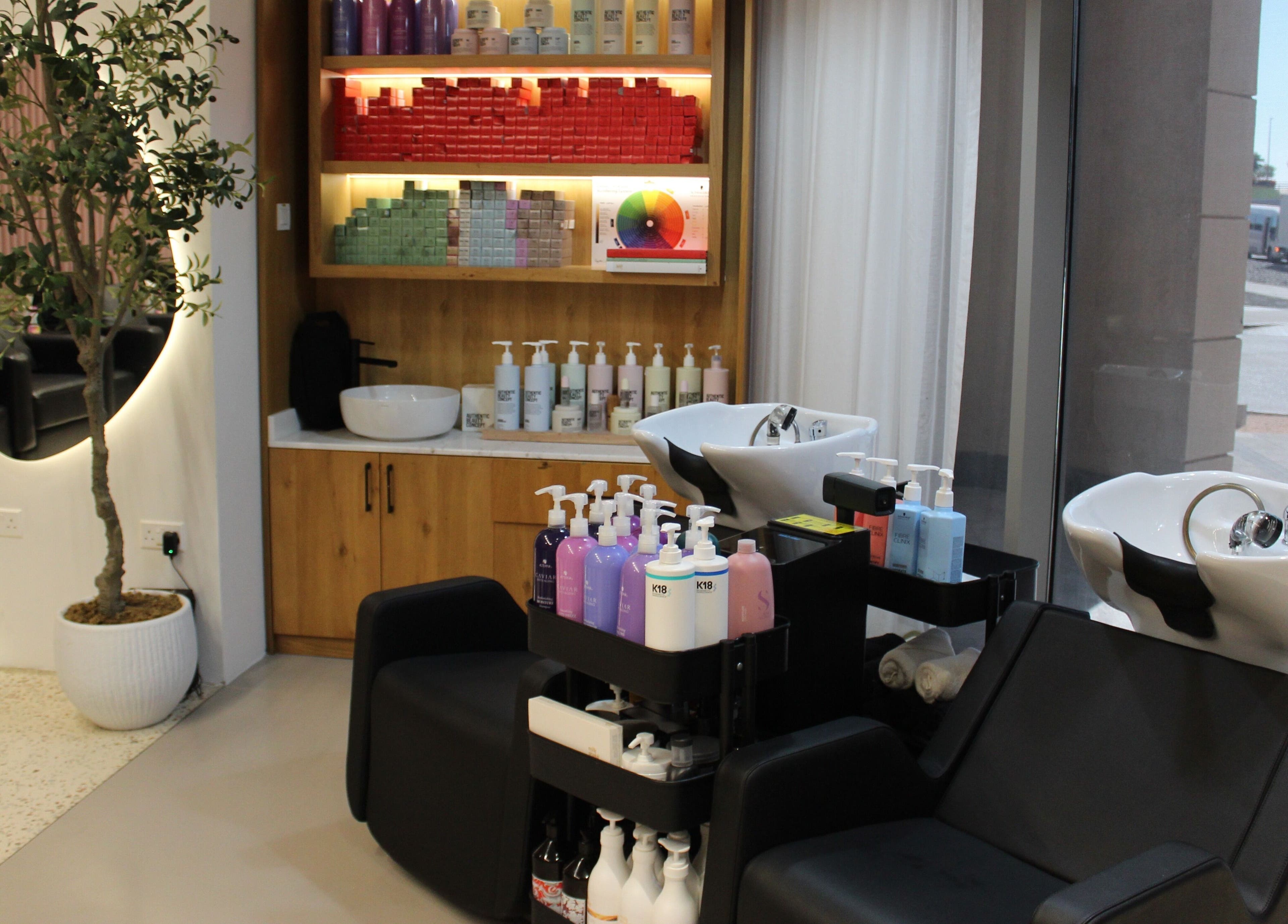 Modern wash station at The H Ladies Beauty Salon - L.L.C - O.P.C, Abu Dhabi, Abu Dhabi, AE with sleek design.