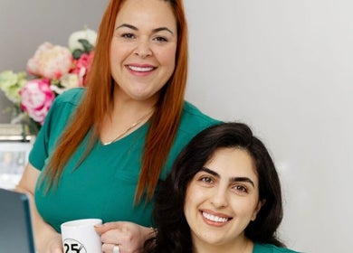 Friendly staff at BBare Beauty Bar, Cambridge, Ontario, CA showcasing welcoming atmosphere.