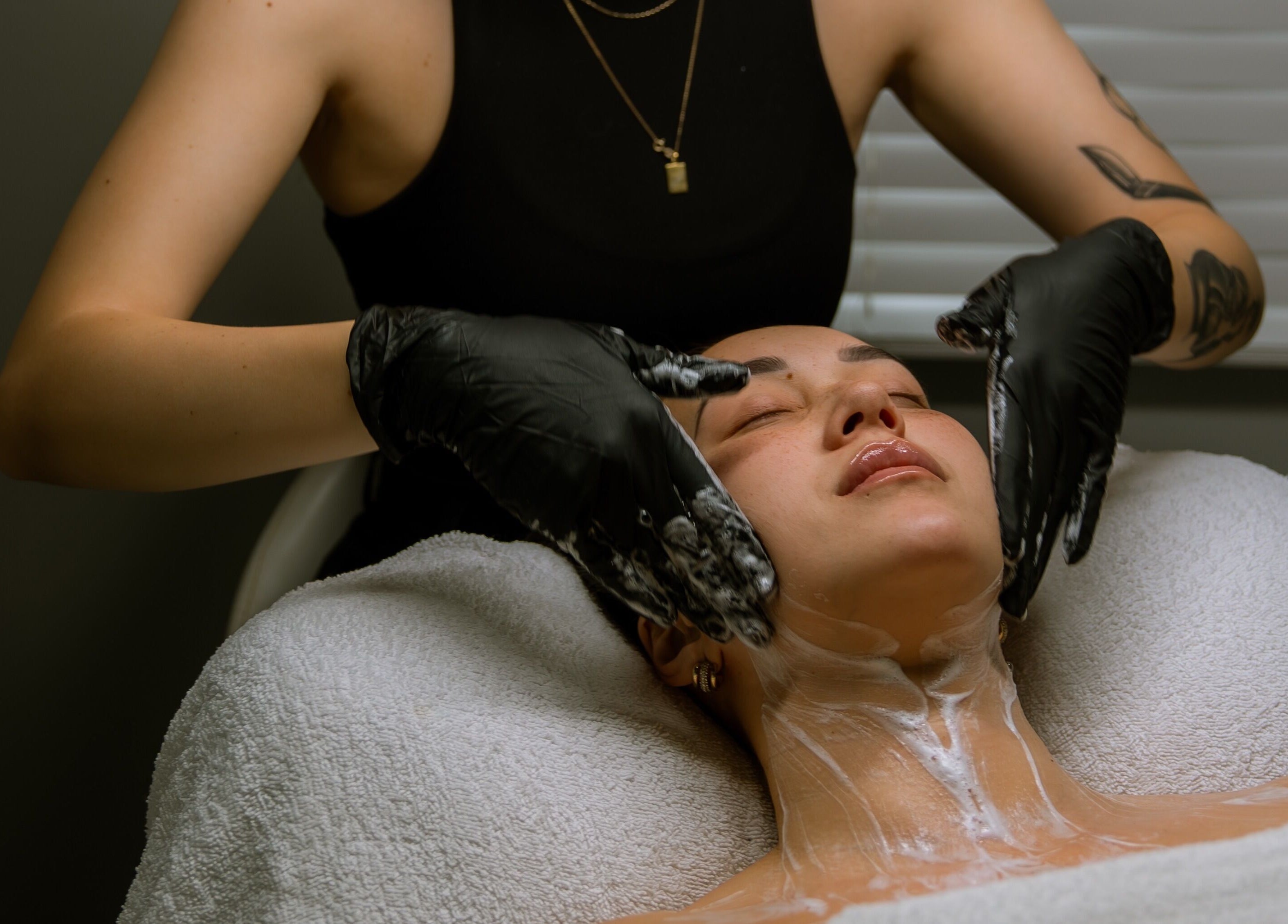 Facial massage at Loved By Laird, Gorokan, New South Wales, AU, enhancing relaxation and skin care.