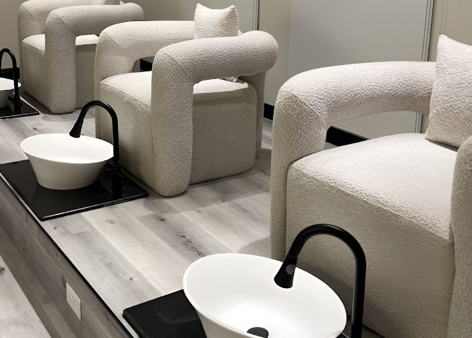 Comfortable pedicure chairs at ZK Beauty & Spa, Muscat, Muscat Governorate, OM.