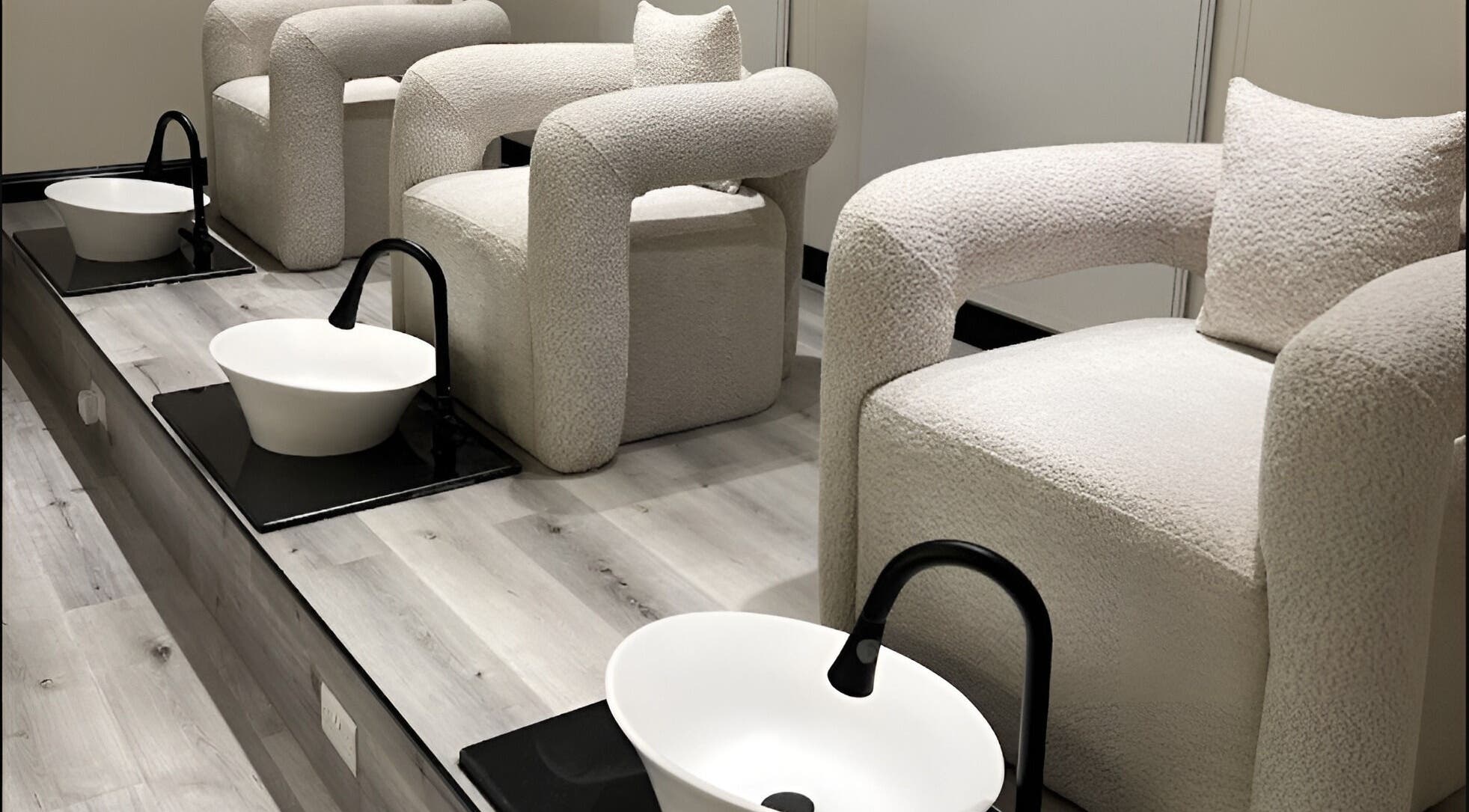 Comfortable pedicure chairs at ZK Beauty & Spa, Muscat, Muscat Governorate, OM.