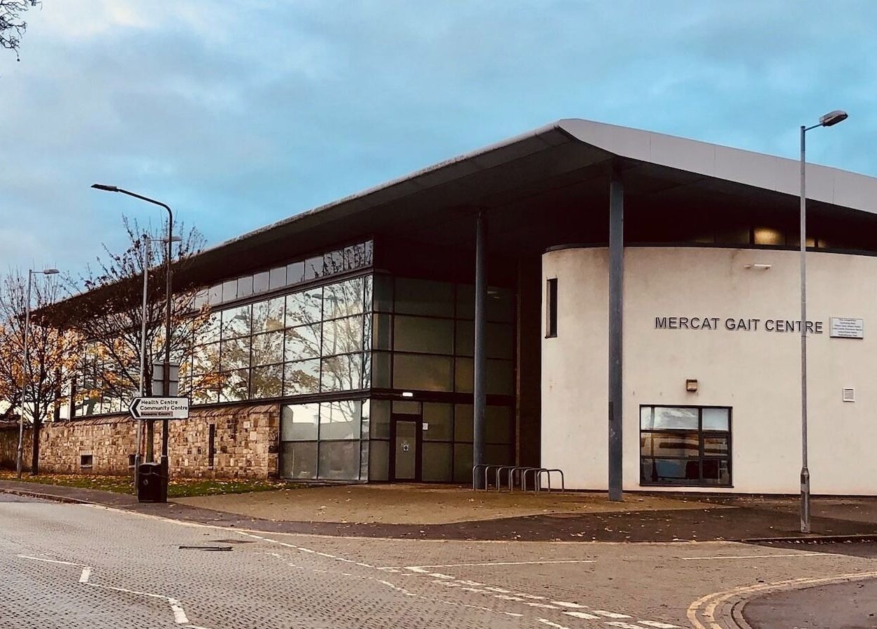 Exterior view of Fois - Mercat Gait Centre in Prestonpans, Scotland, GB, showcasing modern architecture.