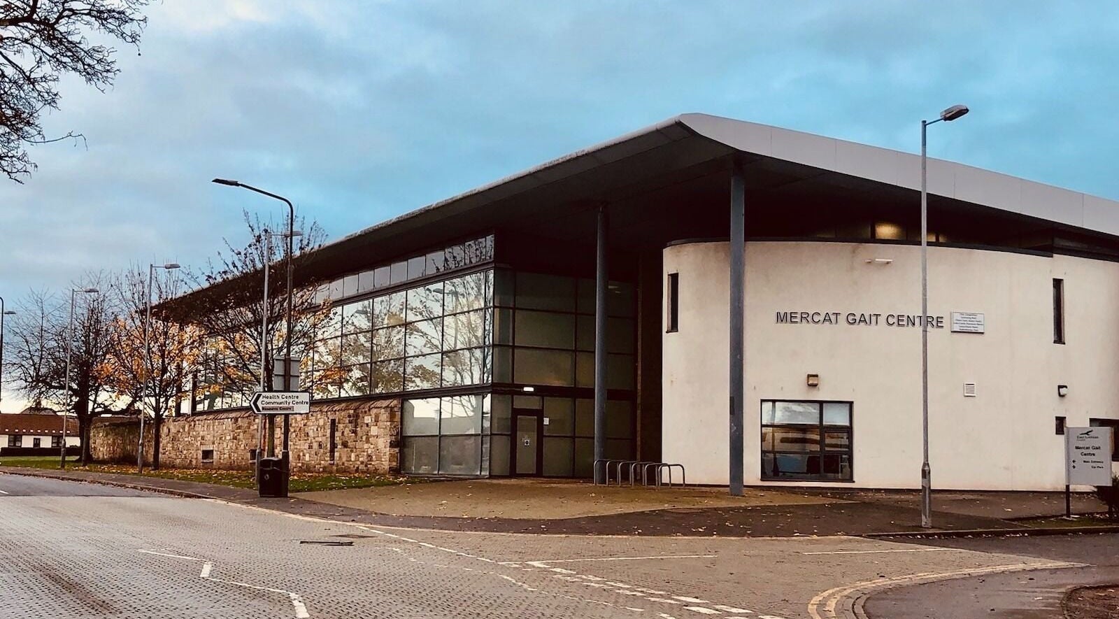 Exterior view of Fois - Mercat Gait Centre in Prestonpans, Scotland, GB, showcasing modern architecture.