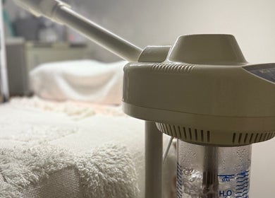 Steam machine at The Body Palette in Coffs Harbour, New South Wales, AU, ready for a relaxing facial.