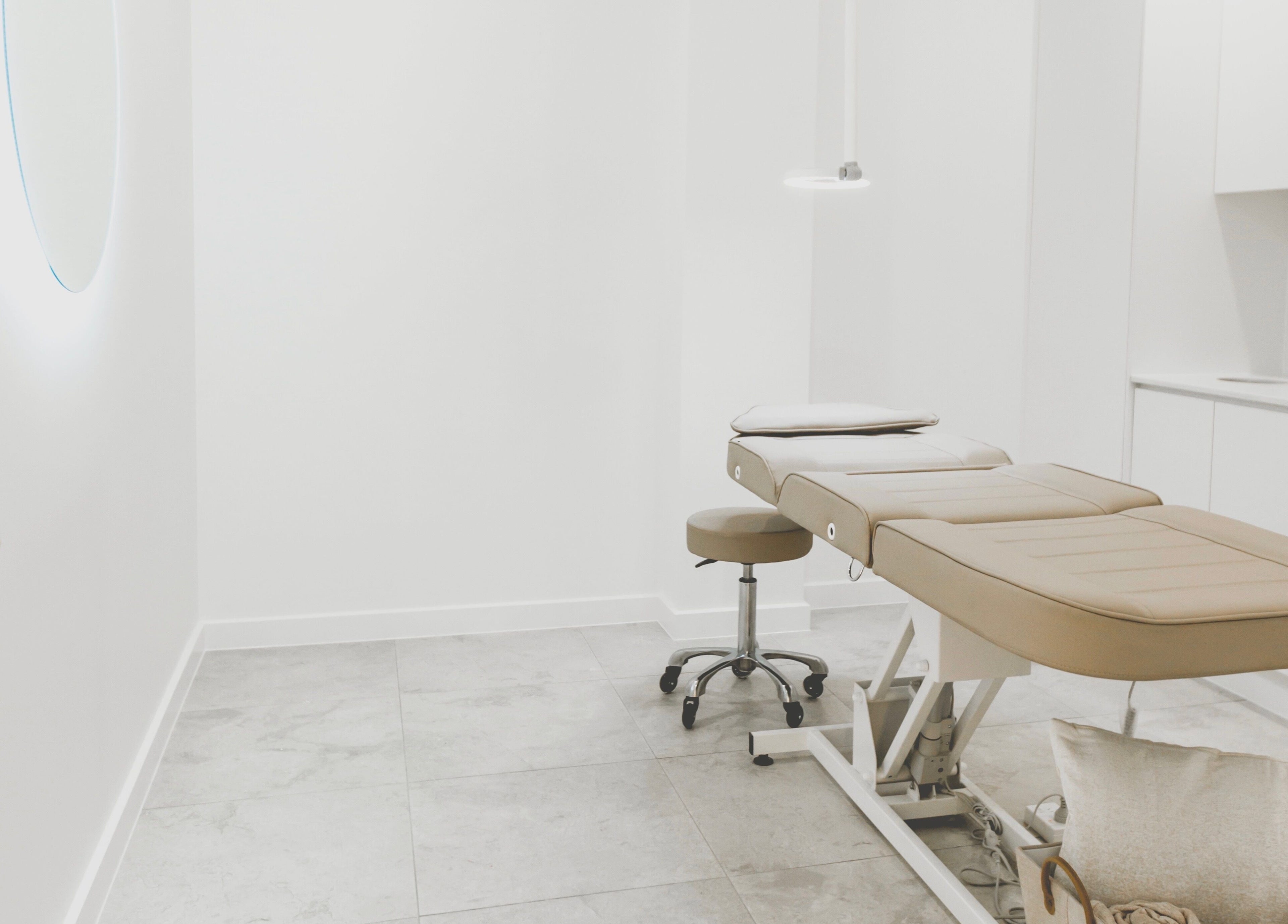 Stylish, tranquil treatment room at Brow Foxx Wollongong, Corrimal, New South Wales, AU for relaxation.