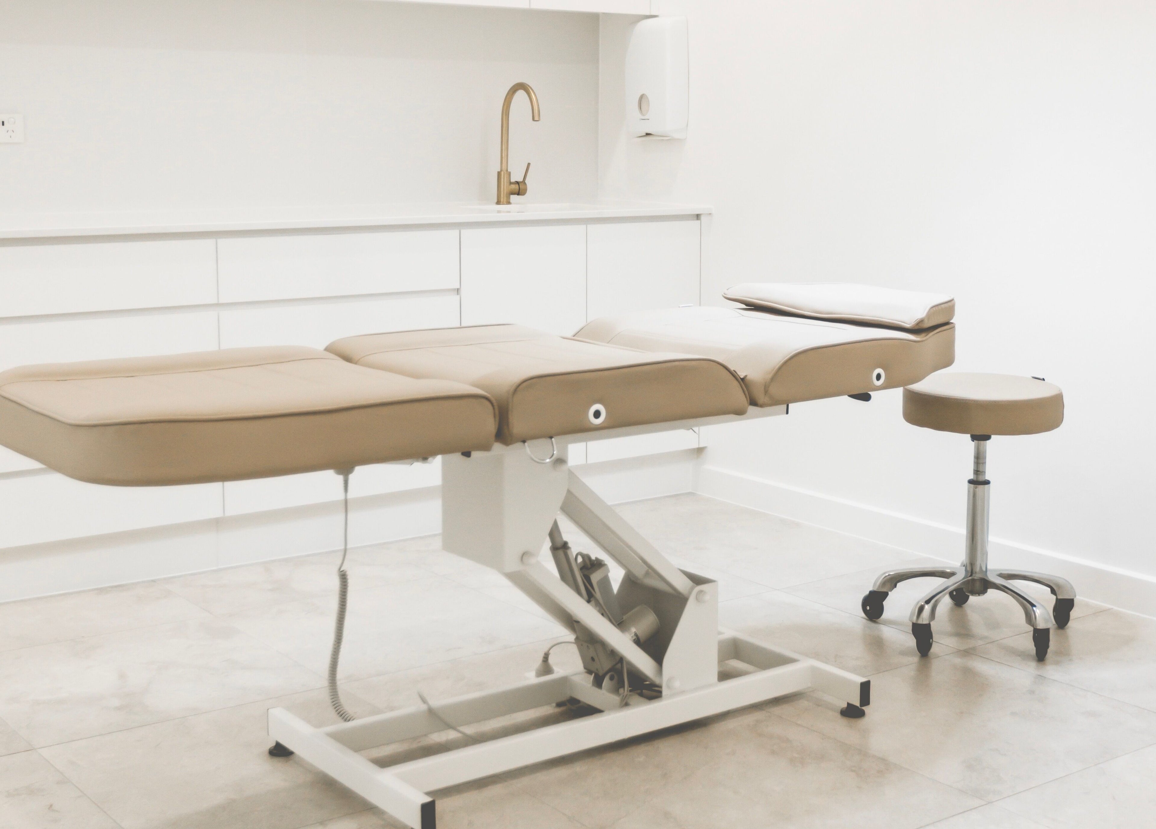 Luxury treatment room at Brow Foxx Wollongong, Corrimal, New South Wales, AU with modern aesthetics.