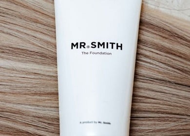 Mr. Smith hair product on sleek hair at Cherie Mather Studio, Kardinya, Western Australia, AU.
