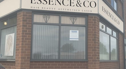 Front view of Essence and Co beauty venue in Quinton, England, GB showing stylish exterior.