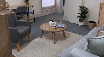 Inviting waiting area at Absolute Wellbeing Mind & Body Pty Ltd, Ballarat Central, Victoria, AU with modern decor.