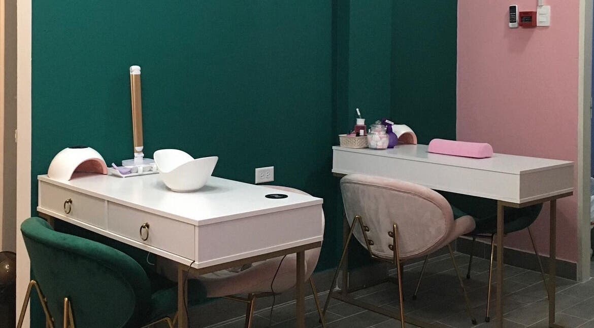 Elegant nail stations at Sugar Spa and Beauty Lounge, Tunapuna, Tunapuna/Piarco Regional Corporation, TT.