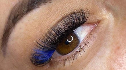 Close-up of vibrant lash extensions at The Beauty Room by Jacqui, Miami, Queensland, AU.
