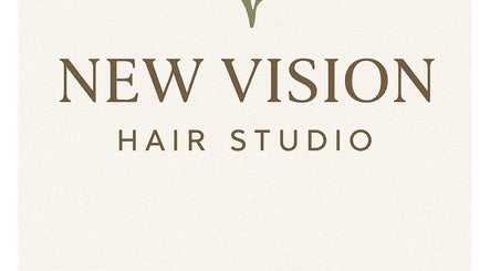 Logo for New Vision Hair Studio in Columbia, South Carolina, US showcasing elegant branding.
