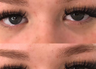 Stunning eyelash extensions at Makeup By Paige Budworth, Barnsley, England, GB
