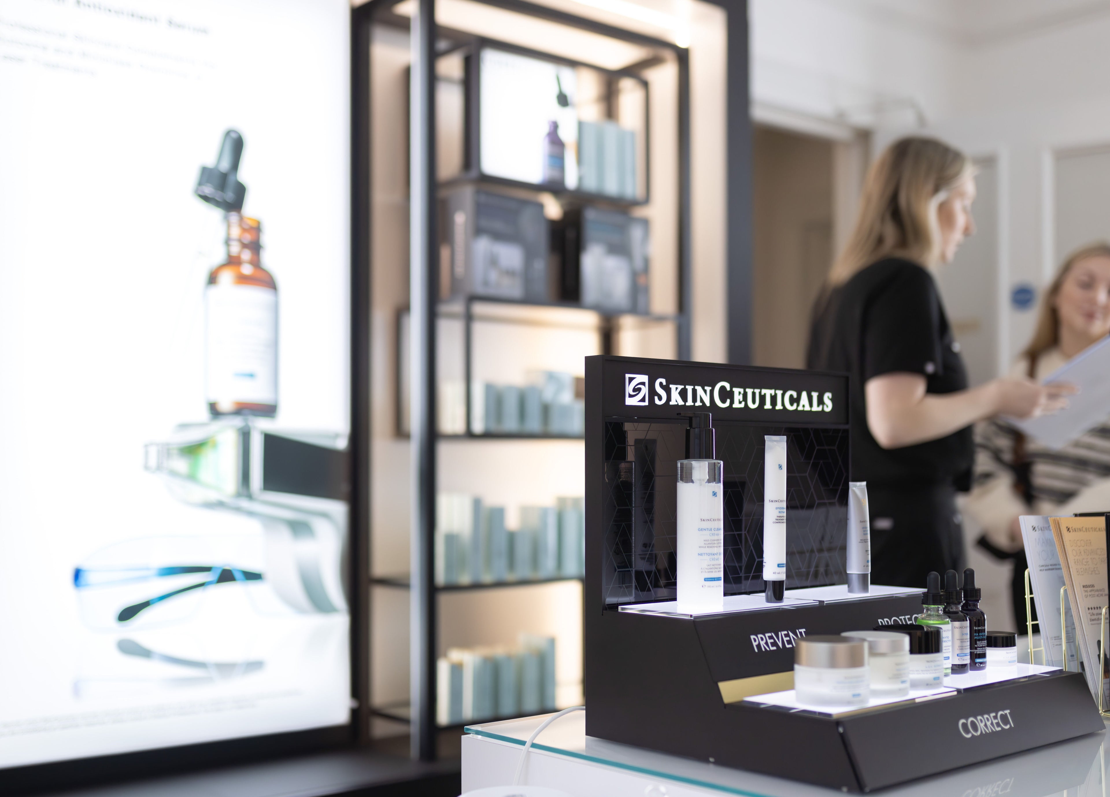 SkinCeuticals display at Update Aesthetics Lemon Street, Truro, England, GB.