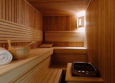 Intérieur d'un sauna au La Tour Hassan Palace, Rabat, Rabat-salé-kénitra, MA.