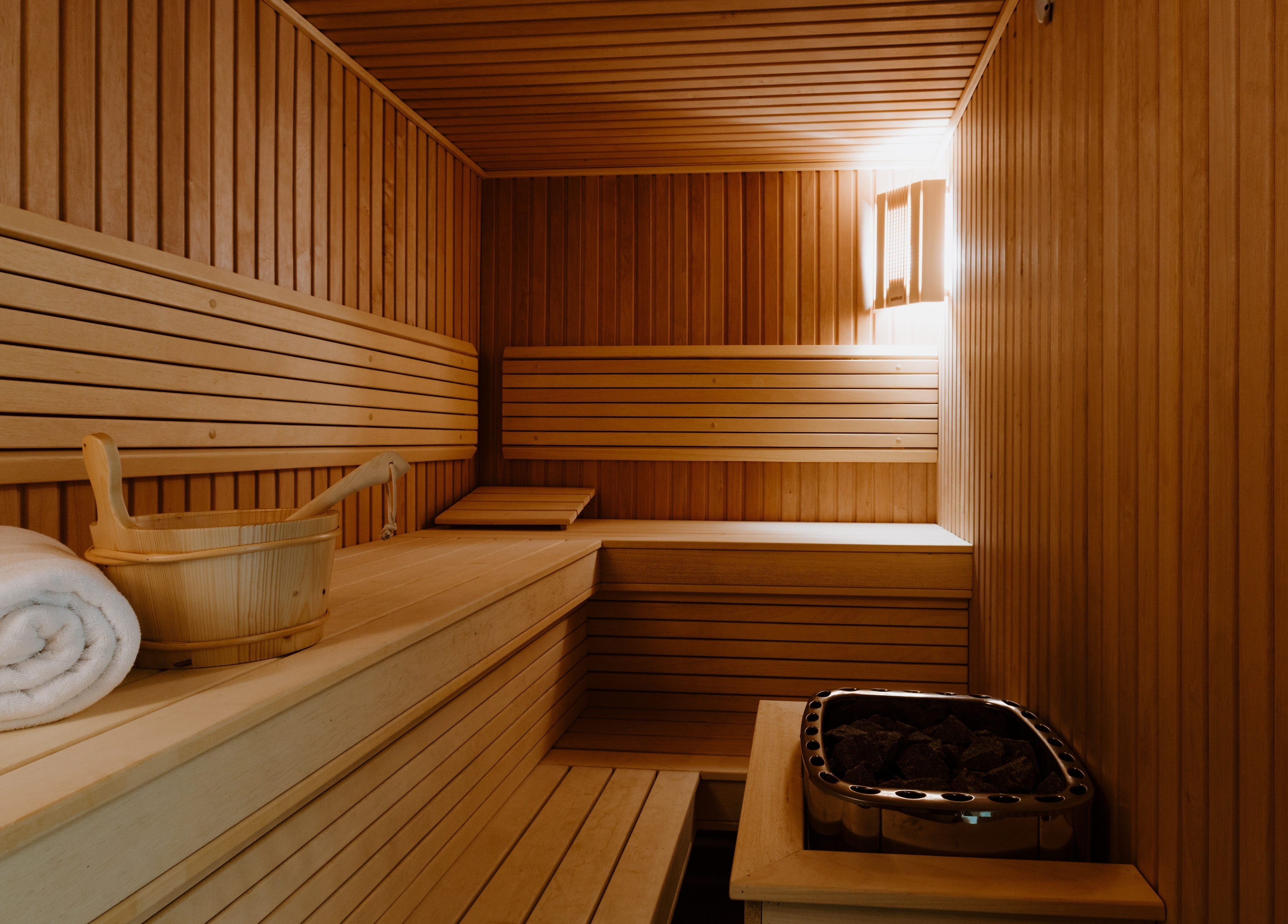 Intérieur d'un sauna au La Tour Hassan Palace, Rabat, Rabat-salé-kénitra, MA.