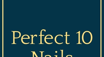 Perfect 10 Nails and Beauty sign in Burbage, England, GB, showcasing elegant design.