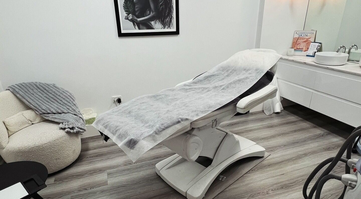 Cozy treatment room at Vanish Laser & Skin, Melbourne, Victoria, AU, featuring a comfortable chair and modern decor.