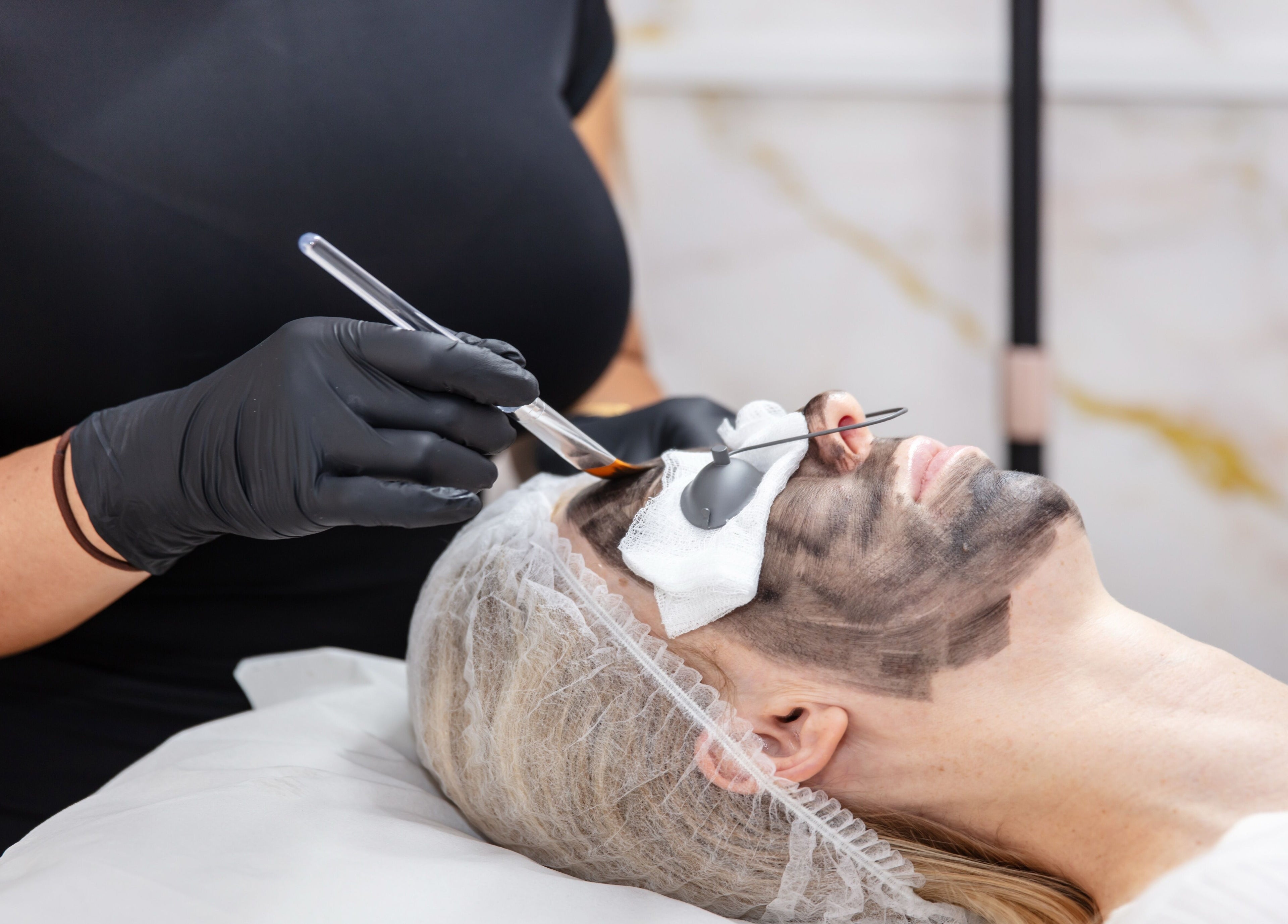 Carbon facial treatment at Charlotte Taylor Permanent Makeup Leeds Clinic, Yeadon, England, GB.