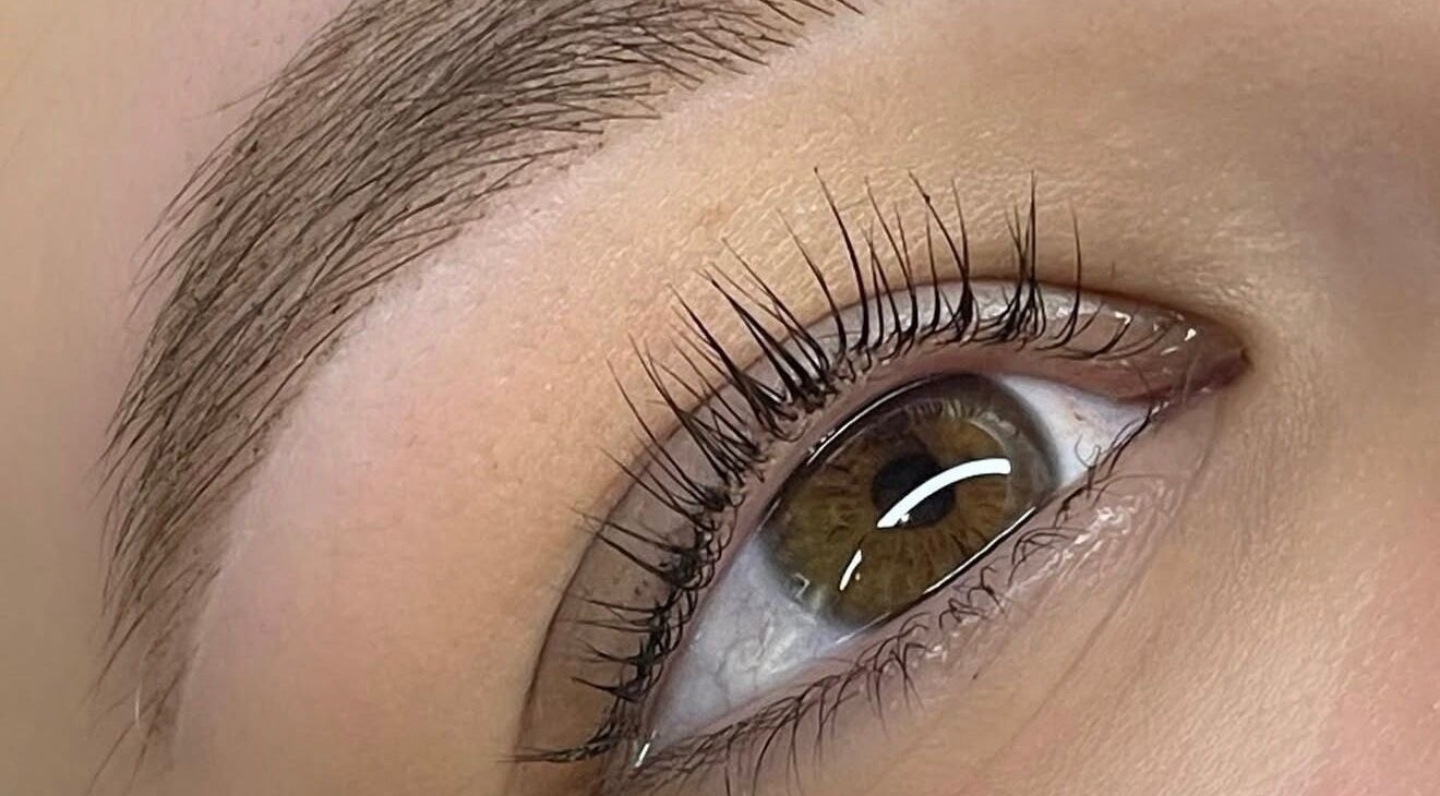 Close-up of beautifully enhanced lashes at The Lash Chick, Devine, Texas, US.