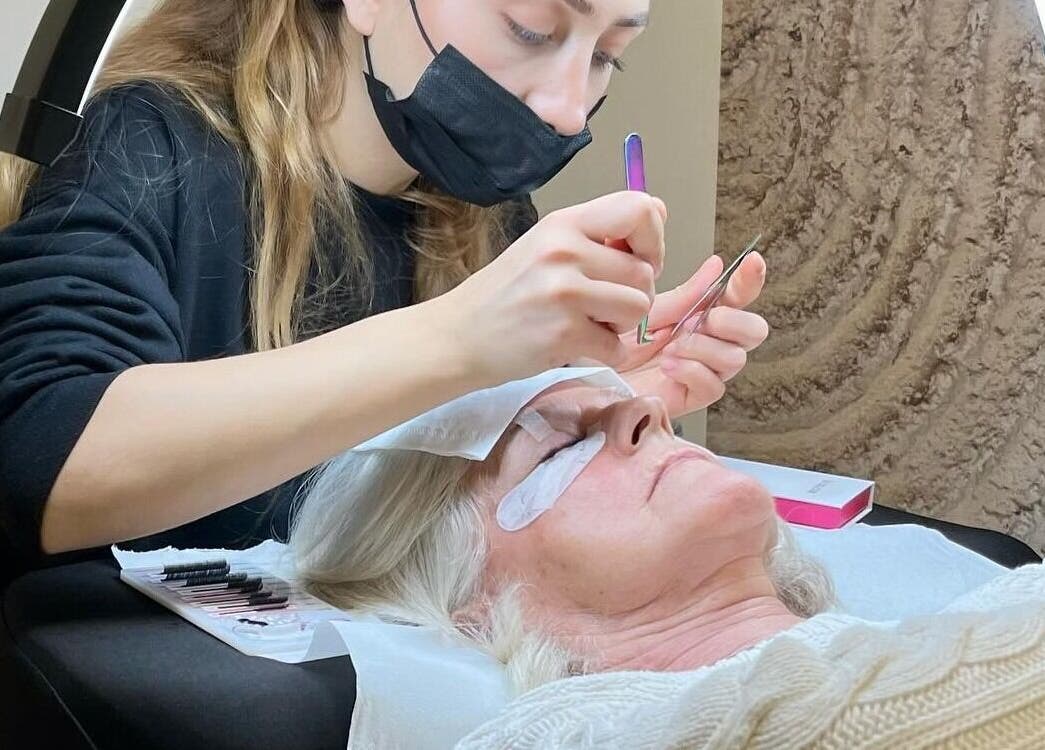 Eyelash application at Lashed in London, London, England, GB, providing expert beauty and wellness services.