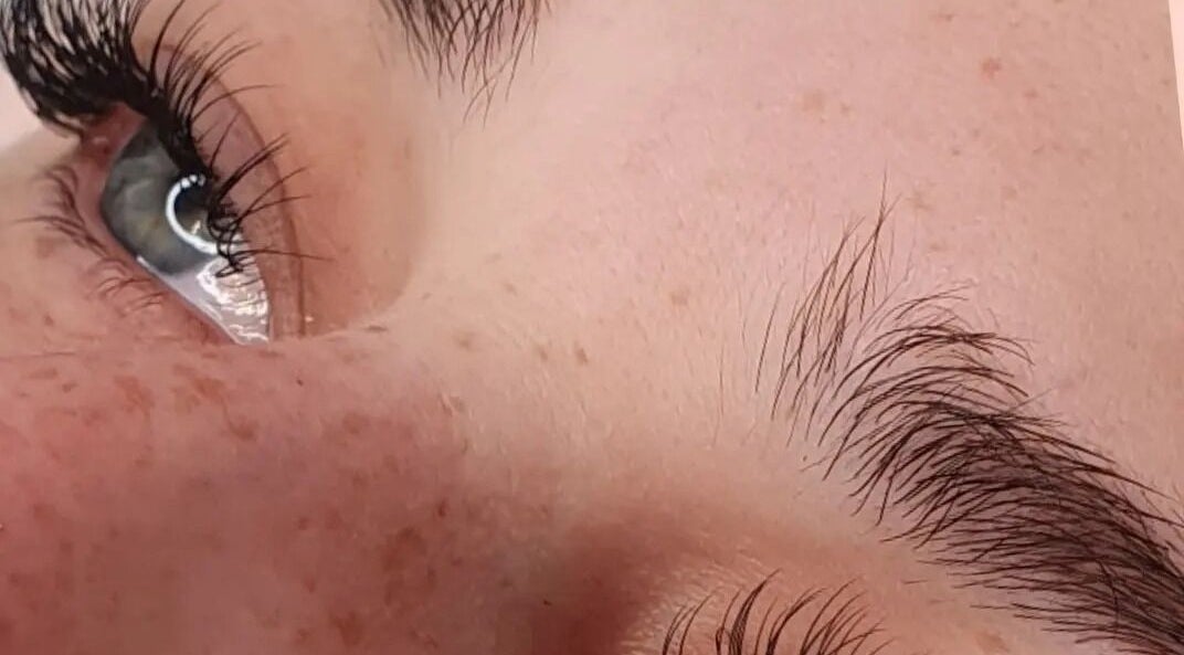 Close-up of eye with detailed lashes, showcasing No. 1 Hair - Beauty Mobile Therapist in Bognor Regis, England, GB.