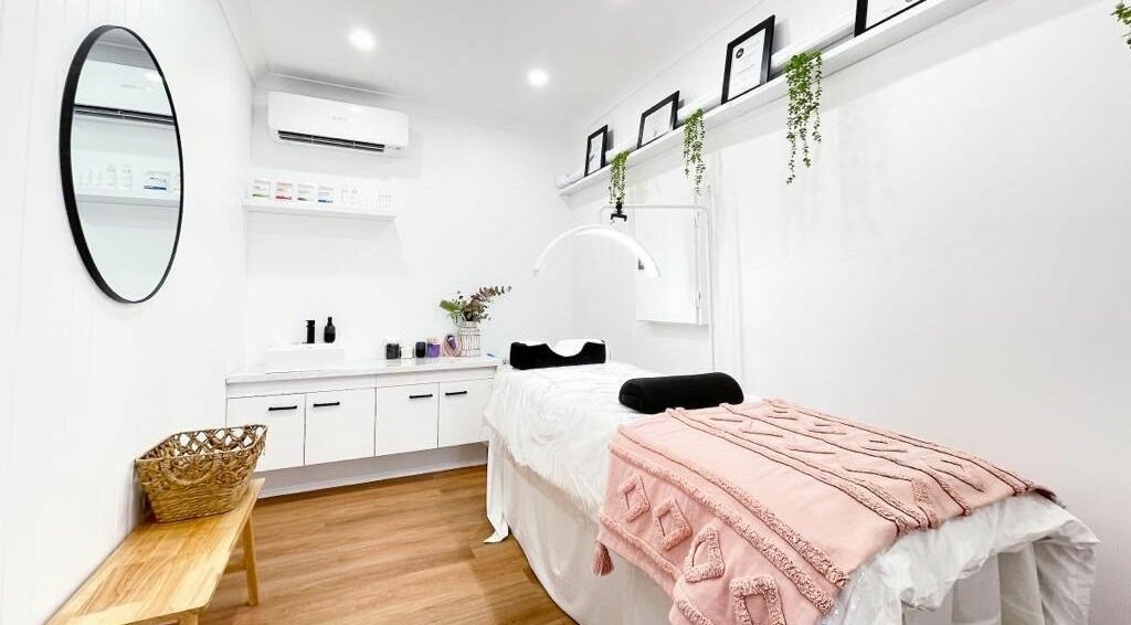 Tranquil treatment room at Birkdale - Golden Child Beauty, Birkdale, Queensland, AU with modern decor and plush bedding.